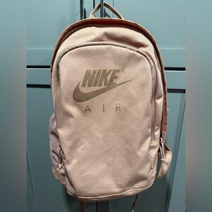 Rose gold Nike backpack